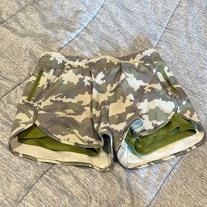 Camo workout shorts